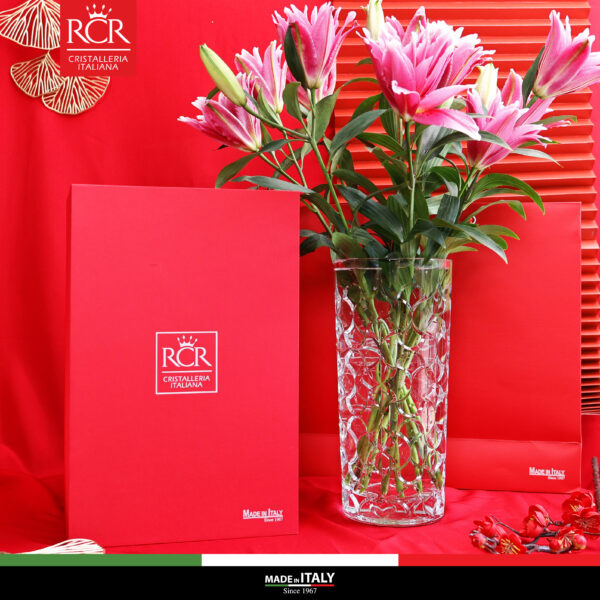 Bộ quà tặng RCR Ricco 01 Bình hoa Arabesque 28 cm - Ảnh 2