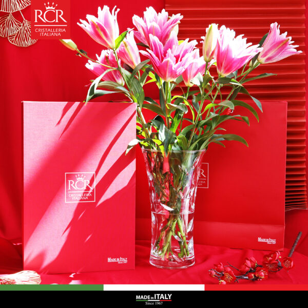 Bộ quà tặng RCR Ricco 01 Bình hoa Laurus 25cm - Ảnh 2