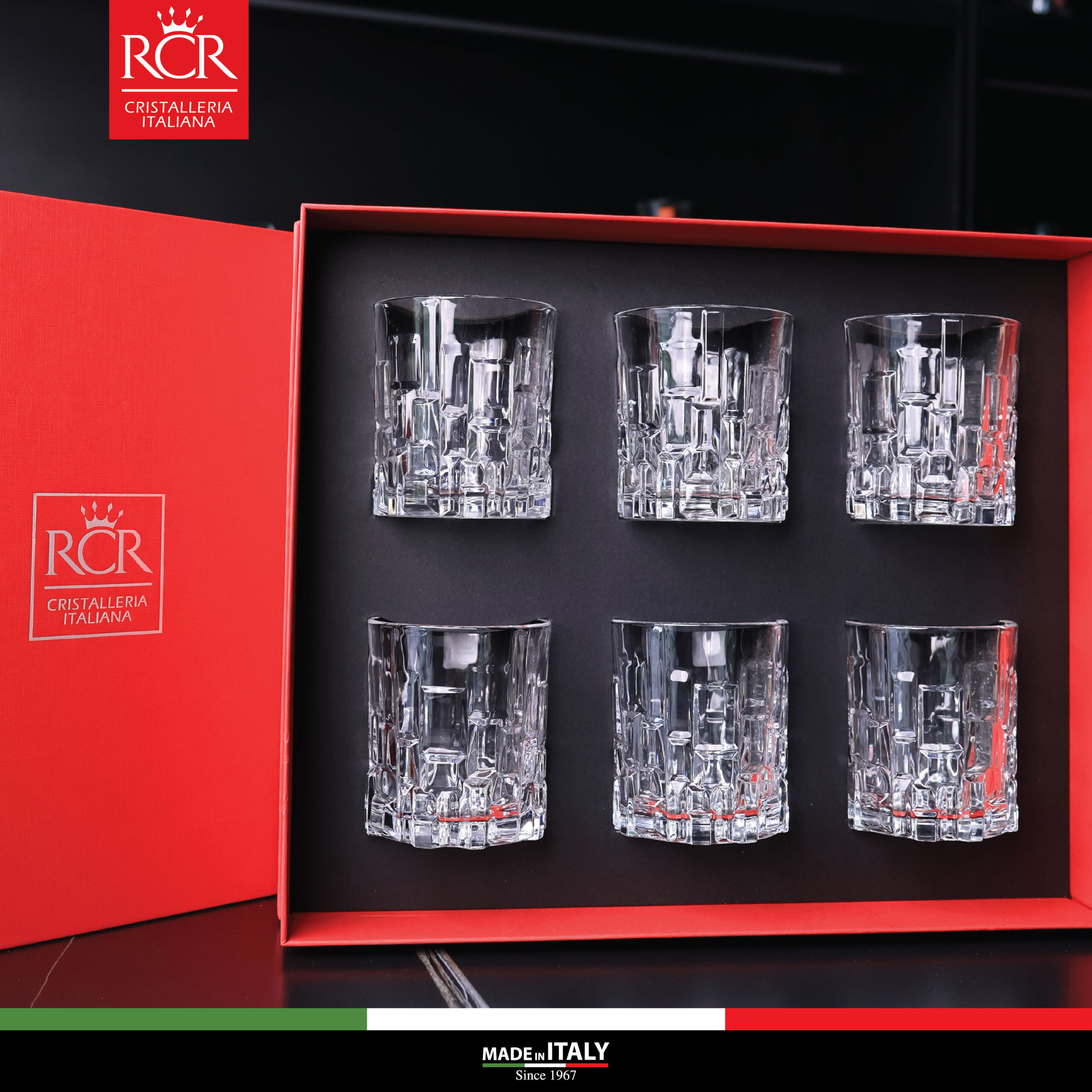 Bộ quà tặng RCR Ricco 06 Ly Etna Dof 330 ml