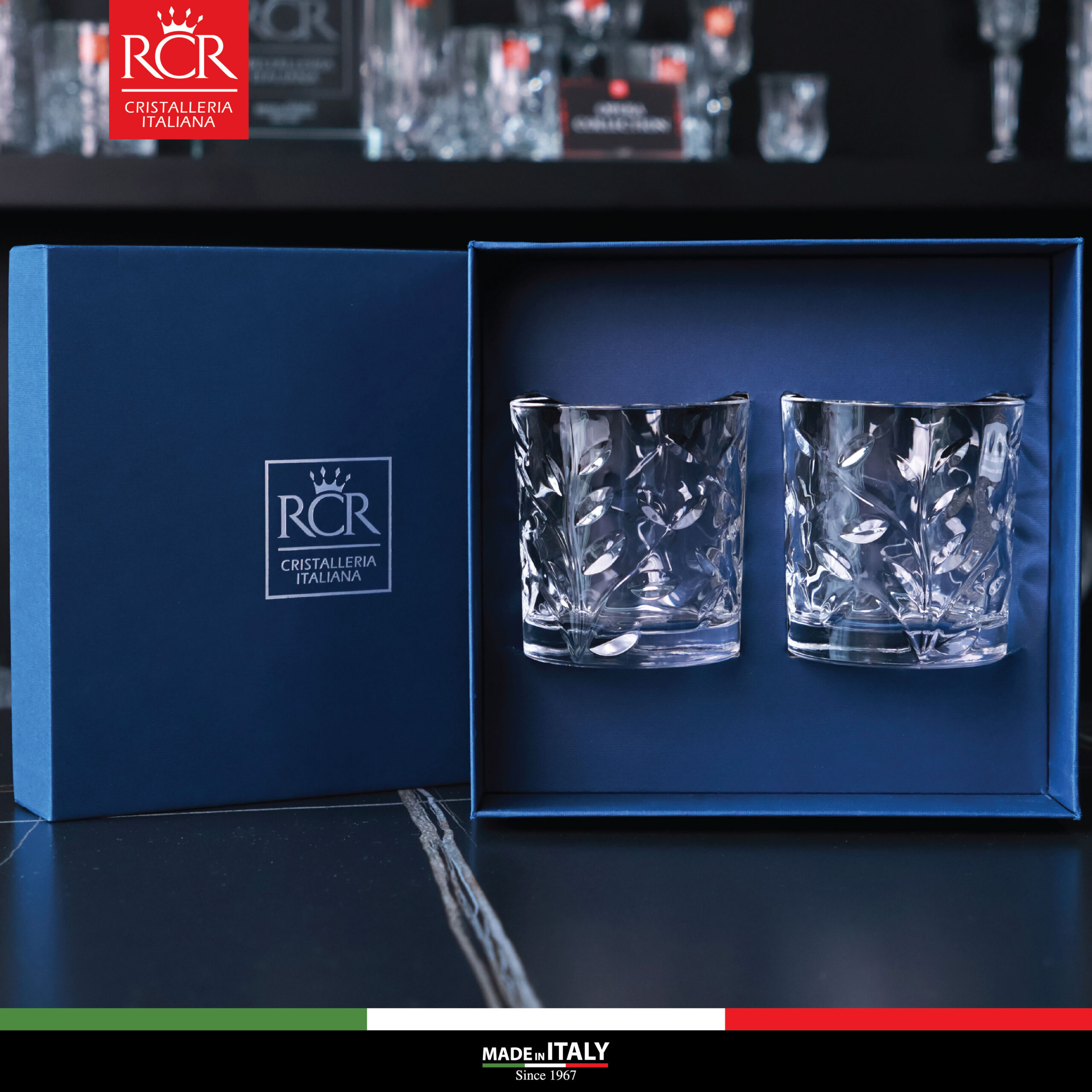 Bộ quà tặng RCR Successo 02 ly Laurus Dof 330 ml