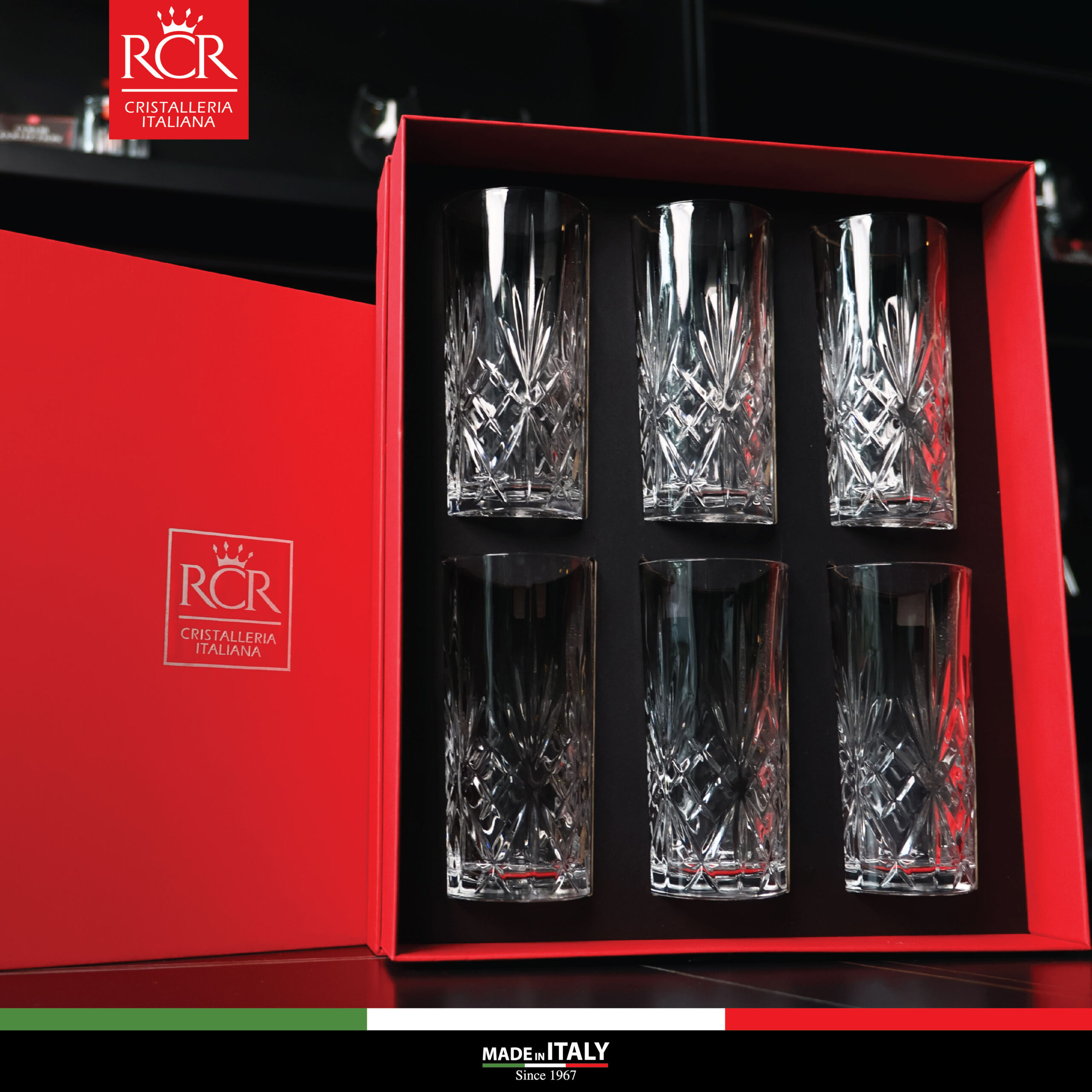 Bộ quà tặng RCR Ricco 06 Ly Melodia HB 360 ml