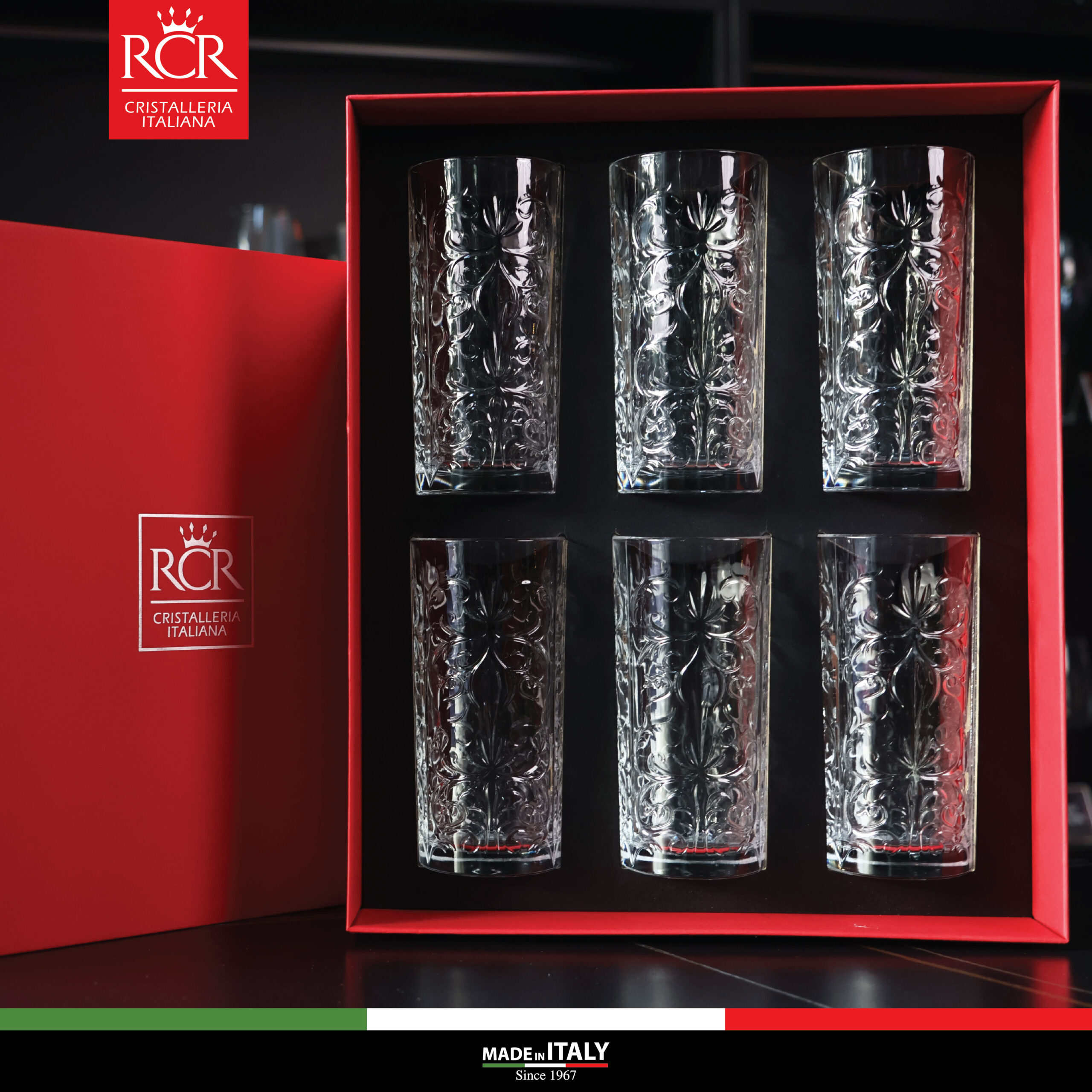 Bộ quà tặng RCR Ricco 06 Ly Tattoo HB 370 ml